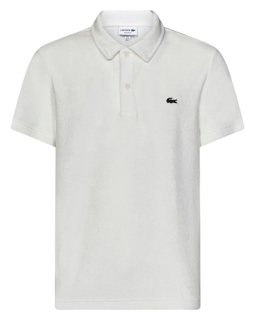 Lacoste White Polo Shirt for men