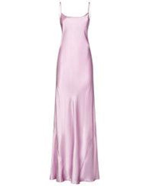 Victoria Beckham Pink Low Back Cami Floor-Length Dress Long Dress