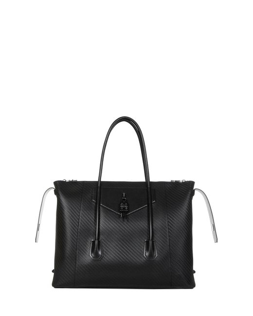 Givenchy Black Antigona Lock Soft Large Handbag for men