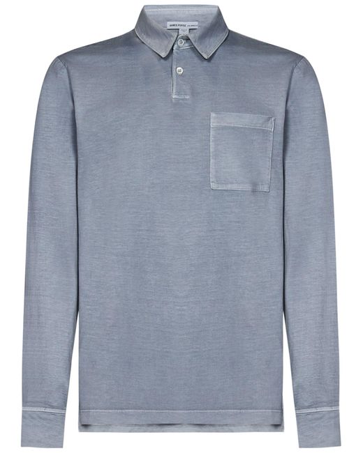 James Perse Blue Polo Shirt for men
