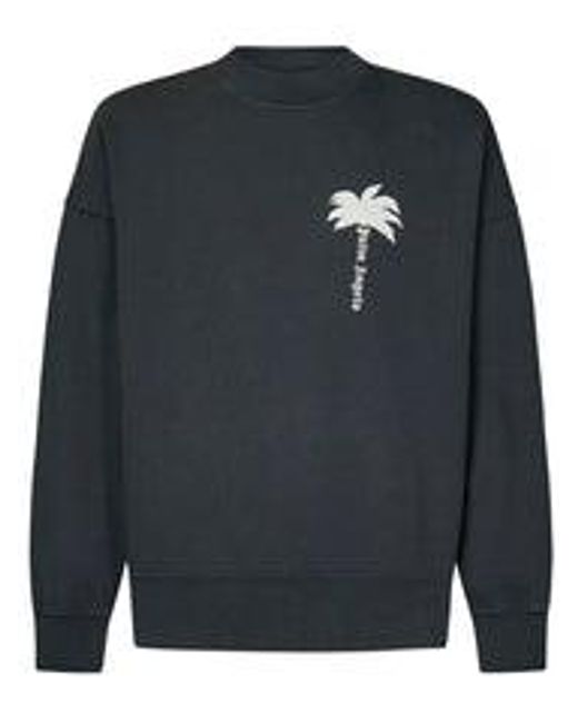Palm Angels Blue The Palm Gd Sweatshirt for men