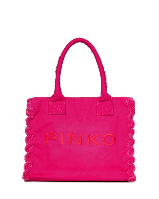 Pinko Pink Beach Shopper Tote