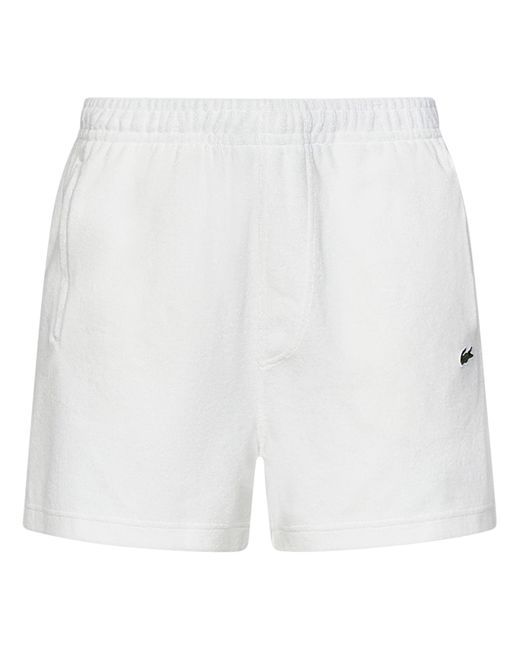 Lacoste White Paris Shorts for men