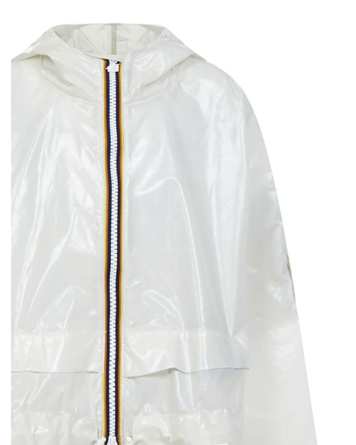K-Way Synthetic Cropel Light Glass Ripstop Jacket in White | Lyst