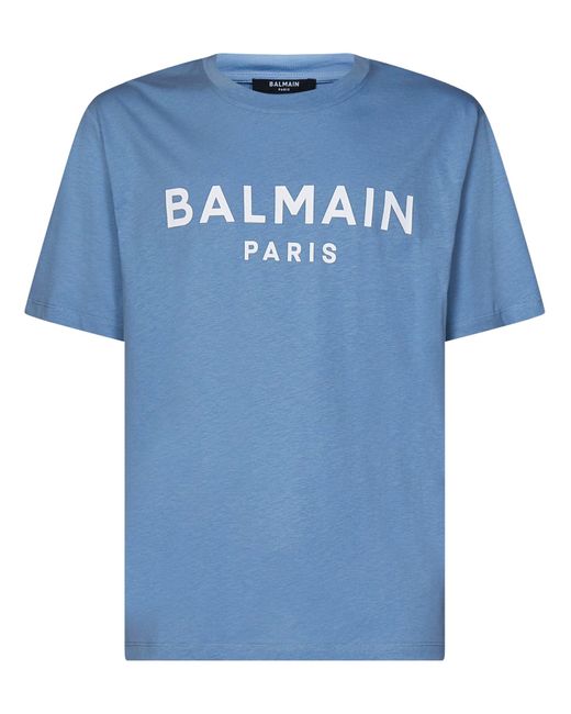 T-Shirt di Balmain in Blue da Uomo