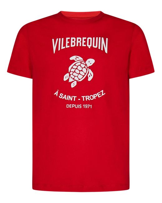 T-Shirt di Vilebrequin in Red da Uomo