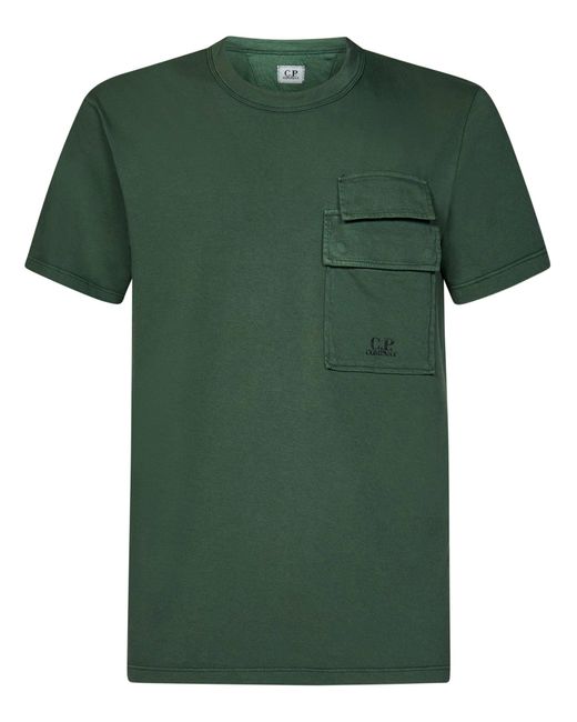 T-Shirt C. P. Company di C P Company in Green da Uomo