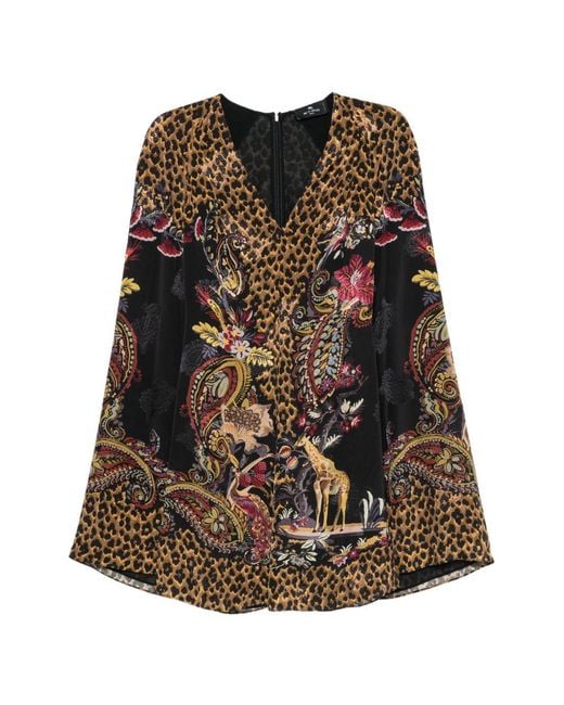 Miniabito di Etro in Brown