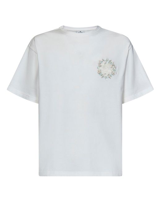 Etro White T-Shirt for men