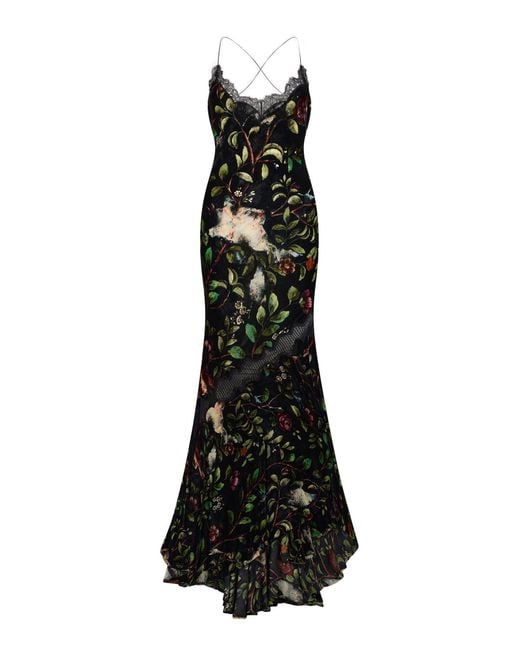 Roberto Cavalli Black Long Dress