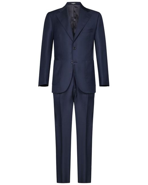 Costume Sur Mesure Sartoria Pastena Napoli - Laine Marron - Taille L - Deux Pièces - Occasion Très Bon état