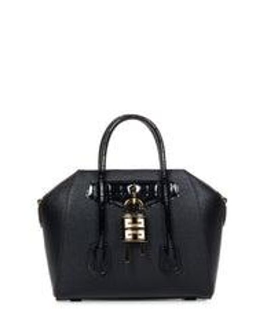Givenchy Black Antigona Lock Mini Handbag