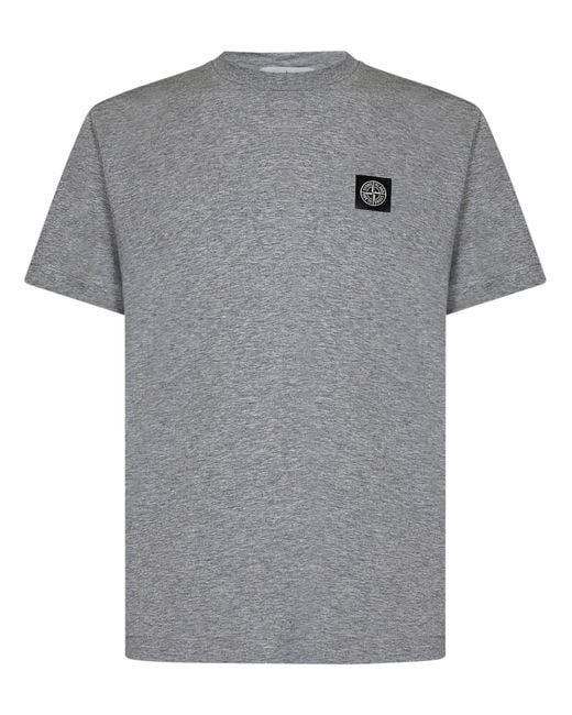 Stone Island Gray T-Shirt for men