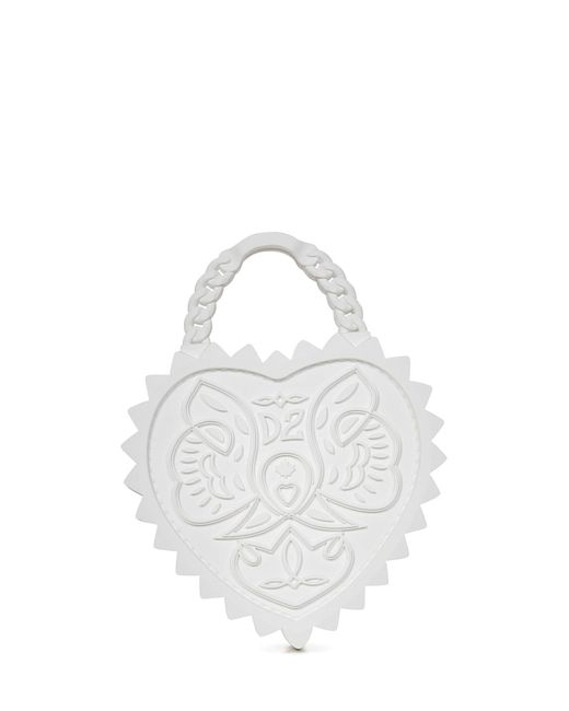 DSquared² White Heart Handbag
