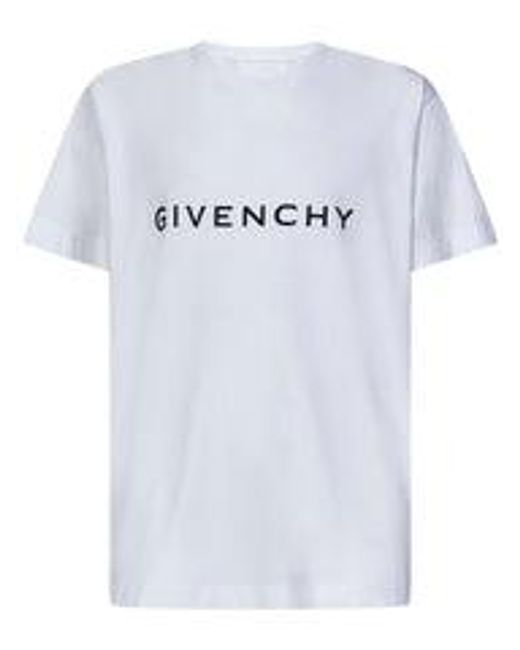 Givenchy White Archetype T-Shirt for men