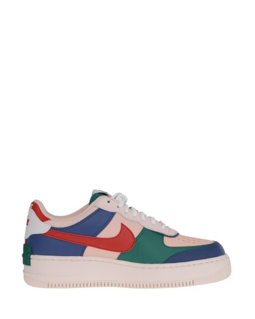 Nike Air Force 1 Shadow Multicolored Sneakers In Leather With Layered  Design And Double Swoosh. in Blue | Lyst Canada