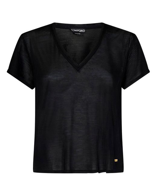 T-Shirt di Tom Ford in Black