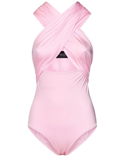 Giambattista Valli Pink Swimsuit