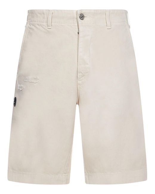 Haikure Cotton Work Shorts in Beige 