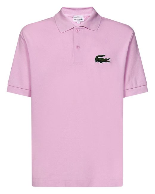 Lacoste Pink Original Polo L.12.12 Loose Fit Polo Shirt for men