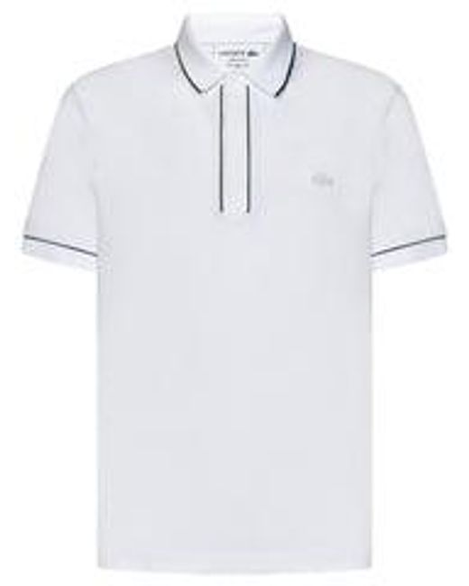 Lacoste White Smart Paris Polo Shirt for men