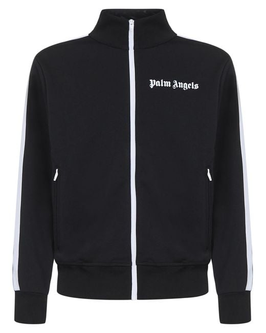 Palm Angels Synthetic Track Jacket in Black for Men - Save 11% | Lyst