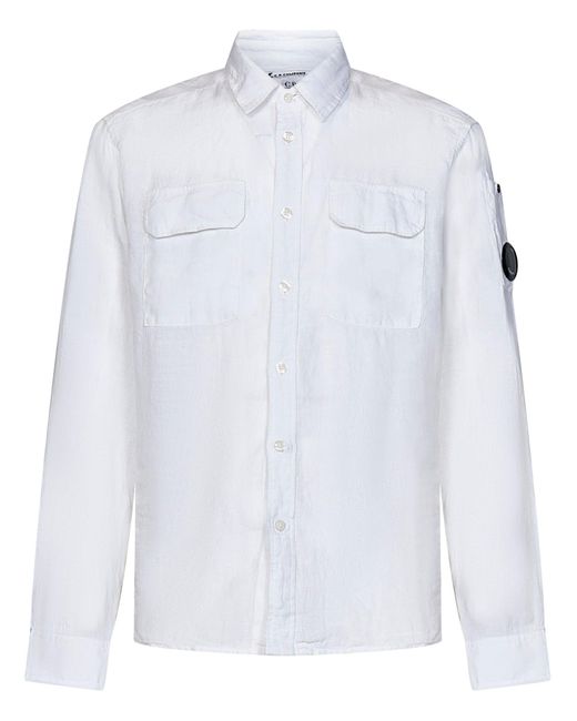 Camicia C. P. Company di C P Company in White da Uomo