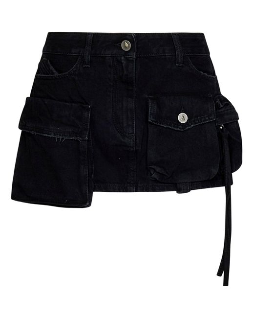 The Attico Black "Fay" Mini Skirt
