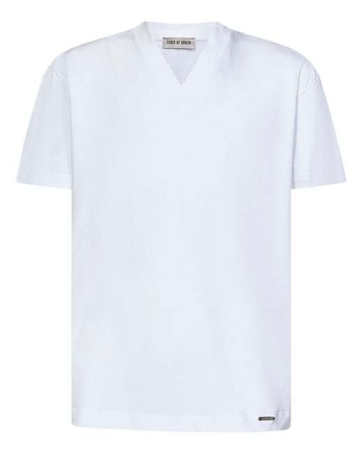 State of Order White T-Shirt for men