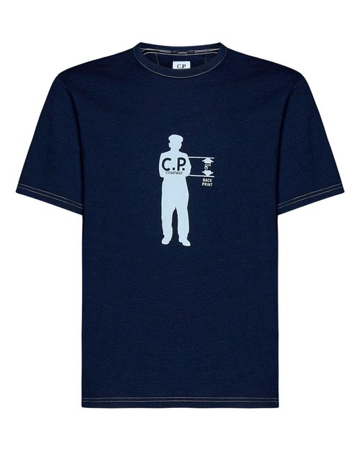 T-Shirt C. P. Company di C P Company in Blue da Uomo