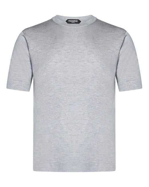 Franzese Collection Pronta Sartoria Gray Franzese Napoli Stefano De Martino Nuvola Model T-Shirt for men