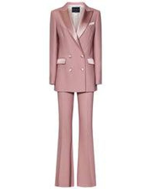 HEBE STUDIO Red The Powder Cady Bianca Suit