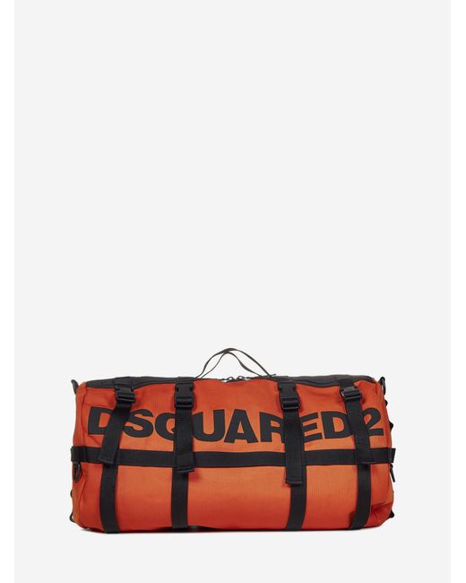 DSquared² Red 64th Tube Duffle Bag for men