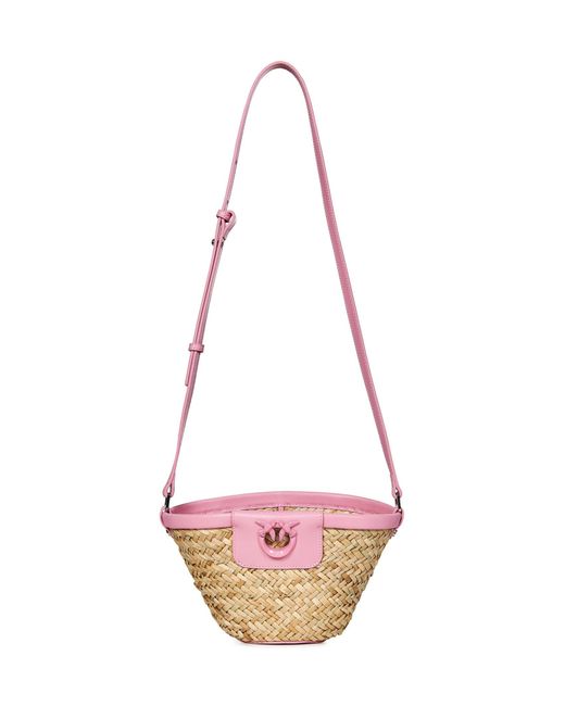 Pinko Pink Love Summer Bucket Shoulder Bag
