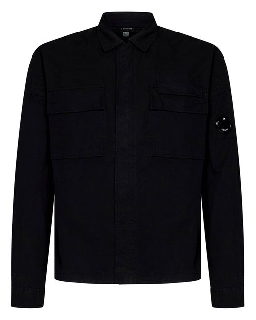 Camicia C. P. Company di C P Company in Black da Uomo