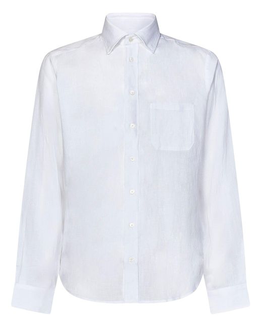 Sease White Classic Bd Shirt for men