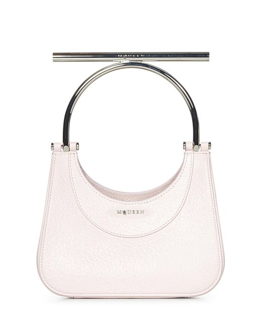 Alexander McQueen Pink T-Bar Mini Handbag
