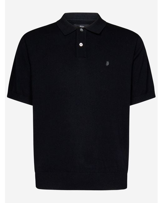 Stussy Black Polo Shirt for men