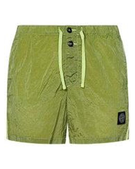 Stone Island Green Swimsuit for men