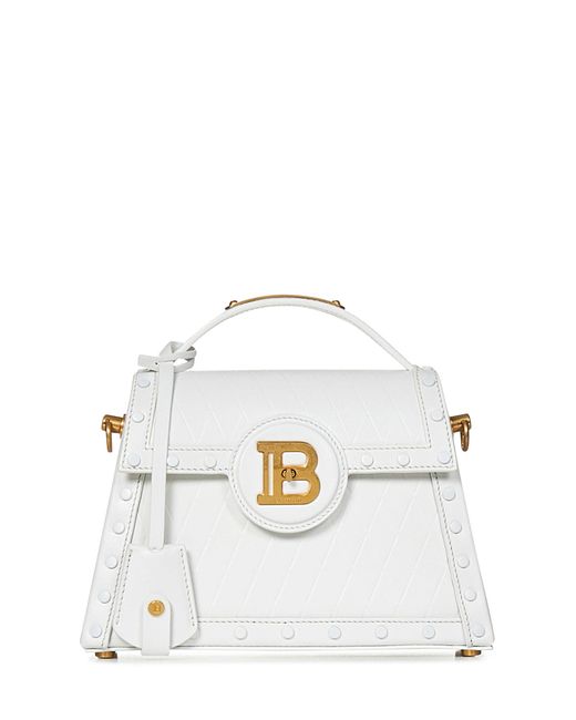 Balmain White B-Buzz Dynasty Handbag