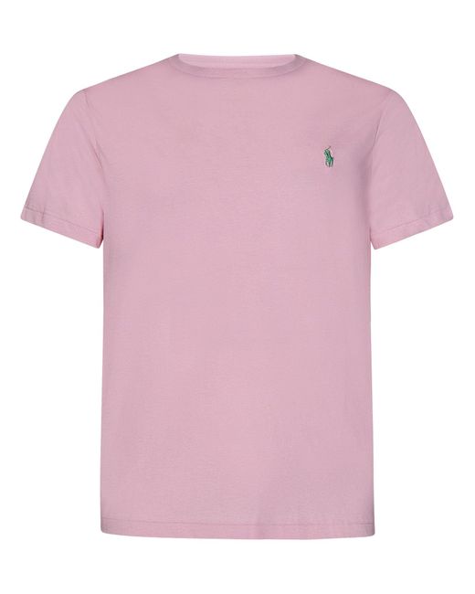 T-Shirt di Polo Ralph Lauren in Pink da Uomo