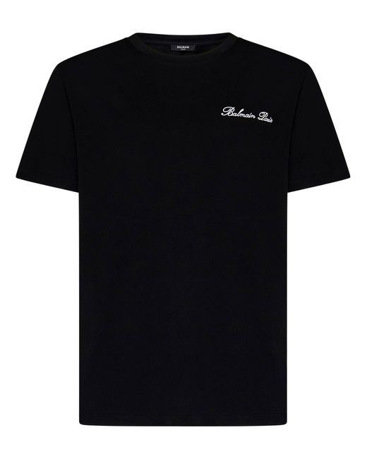 T-Shirt Balmain Iconica di Balmain in Black da Uomo