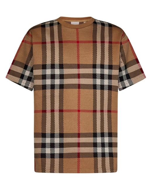 T-Shirt di Burberry in Brown da Uomo