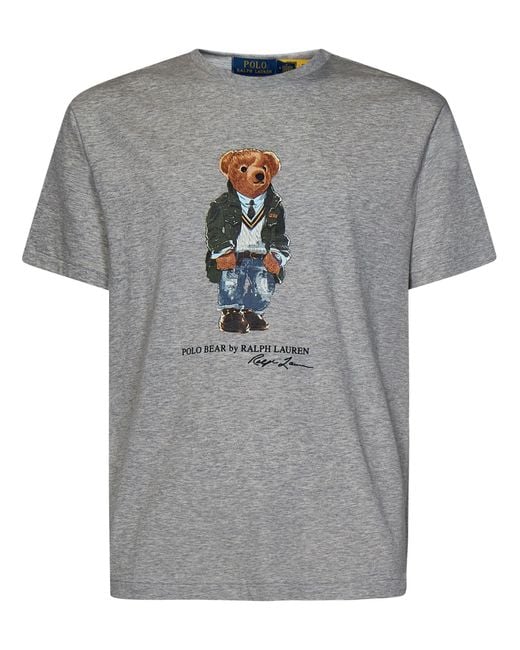 Polo Ralph Lauren Gray Polo Bear T-Shirt for men