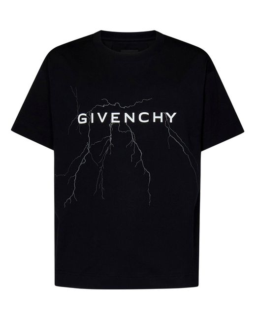 Givenchy Black Graphic-print Boxy-fit Cotton-jersey T-shirt X for men