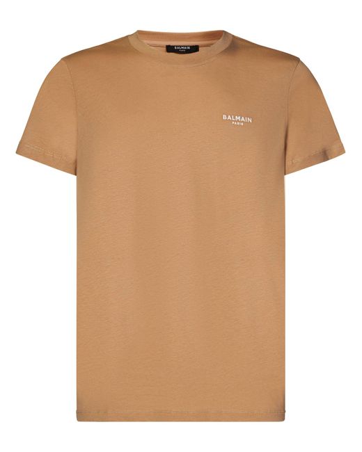 T-Shirt di Balmain in Natural da Uomo