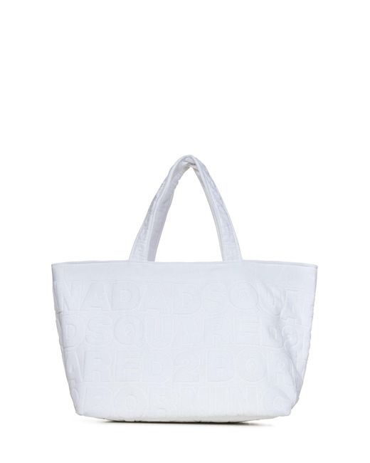 DSquared² Twin Beach Tote in White | Lyst UK