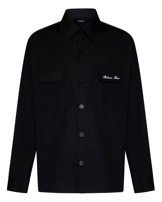 Camicia di Balmain in Black da Uomo