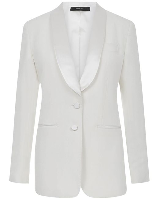 Tom Ford Satin Suit, Plain Pattern in White - Lyst
