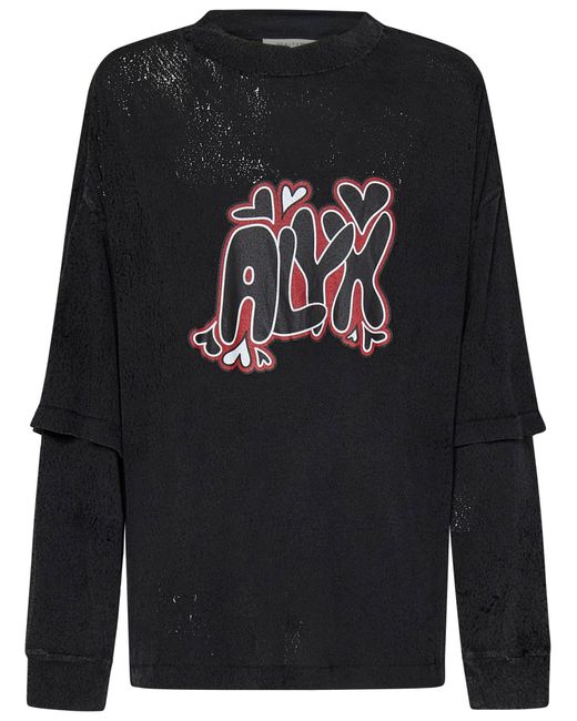 1017 ALYX 9SM Black T-Shirt for men